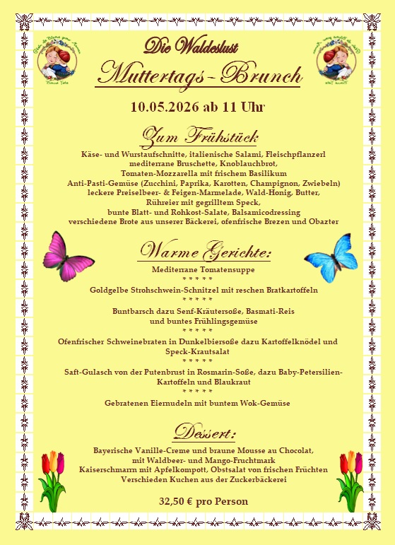 Muttertags Brunch 2026 Waldeslust