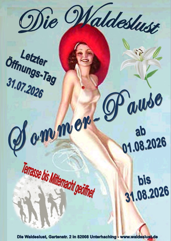 Sommerpause 31.07.2026