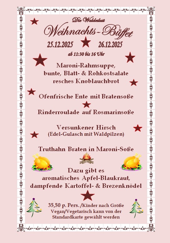 Weihnachts Buffet 1